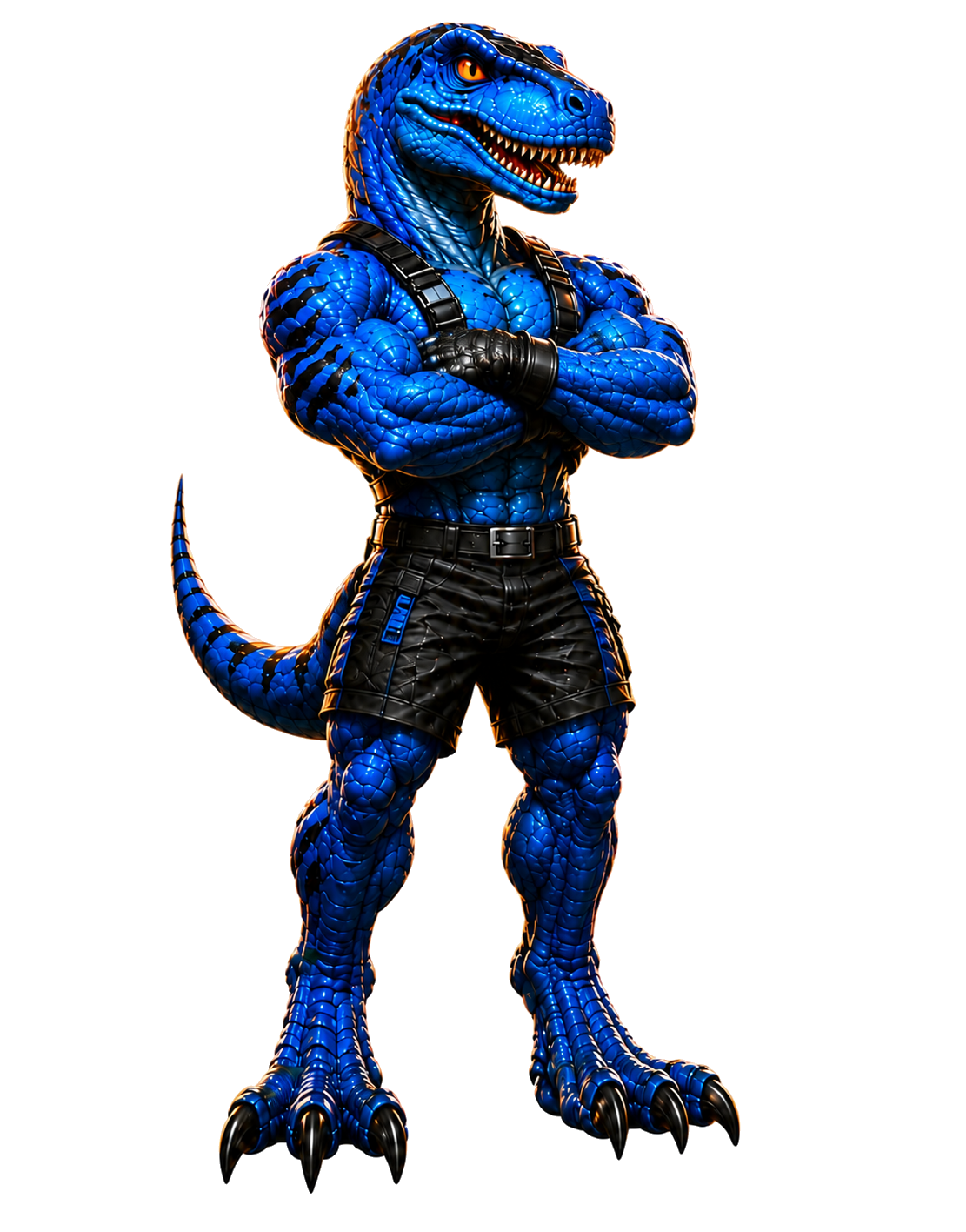 Wraptor’s blue raptor mascot